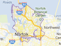 Norfolk Virginia Map Houses